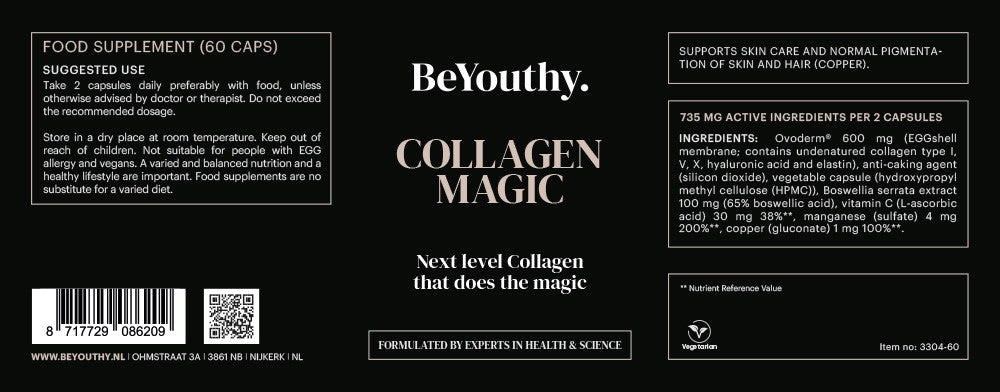 Collagen Magic: next level collageen - Premium, natuurlijke supplementen van BeYouthy -  Shop nu op BeYouthy